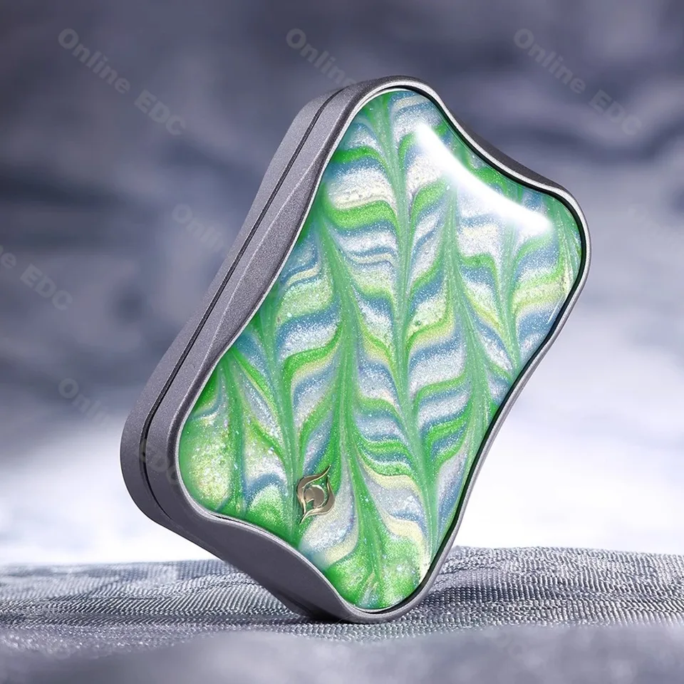 Peacock Aura Sand Slim Pro Unlimited Pushing Slider Fidget Slider