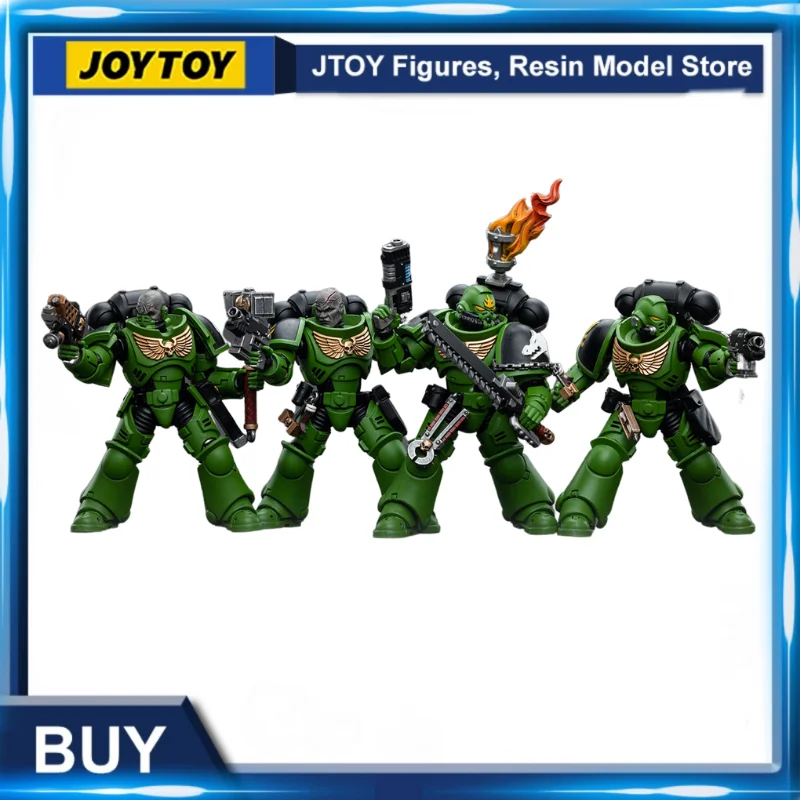 

[IN STOCK] JOYTOY 1/18 40K Action Figure (4PCS/SET) Salamanders Intercessors Anime Military Model Free Shipping