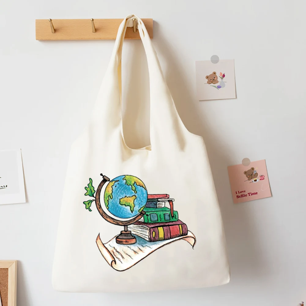 Afoosoo Tote Bag In Tela FAI DA TE Da Colorare – 33x27 Cm – Con Pennarelli E Nastro – Borsa Riutilizzabile Per Bambini - 3