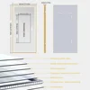 LUVODI Illuminated Bathroom Mirror Gold Frame Wall Mounted Bathroom Vanity Mirror with LED Lights 3 Color Dimming Defog 6