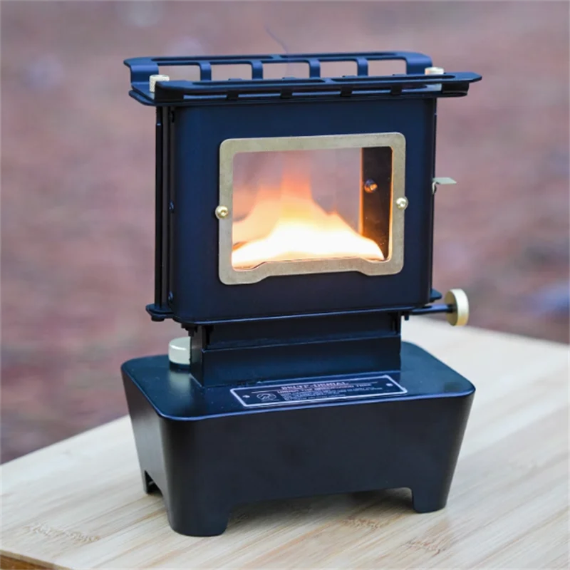 Portable Outdoor Camping Lantern Emotion Retro Lights for Picnic Backpack Camping Supplies Watch the Fire Oil Lamp Stove
