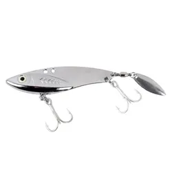 Enhanced Metal Fishing Lure for Long Casts in Freshwater and Saltwater (Silver)