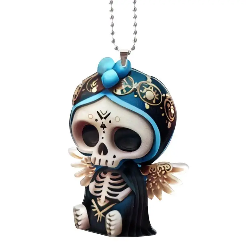 

Halloween Skeleton Doll Pendant Acrylic Skeleton Figurine Decoration Garden Statue Ornaments Desk Decor Home Accessories