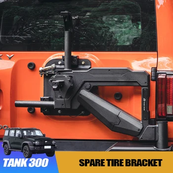 Staffa per ruota di scorta per Great Wall GWM WEY Tank 300 Accessori per pneumatici di scorta montati sul portellone posteriore rinforzato modificato fuoristrada