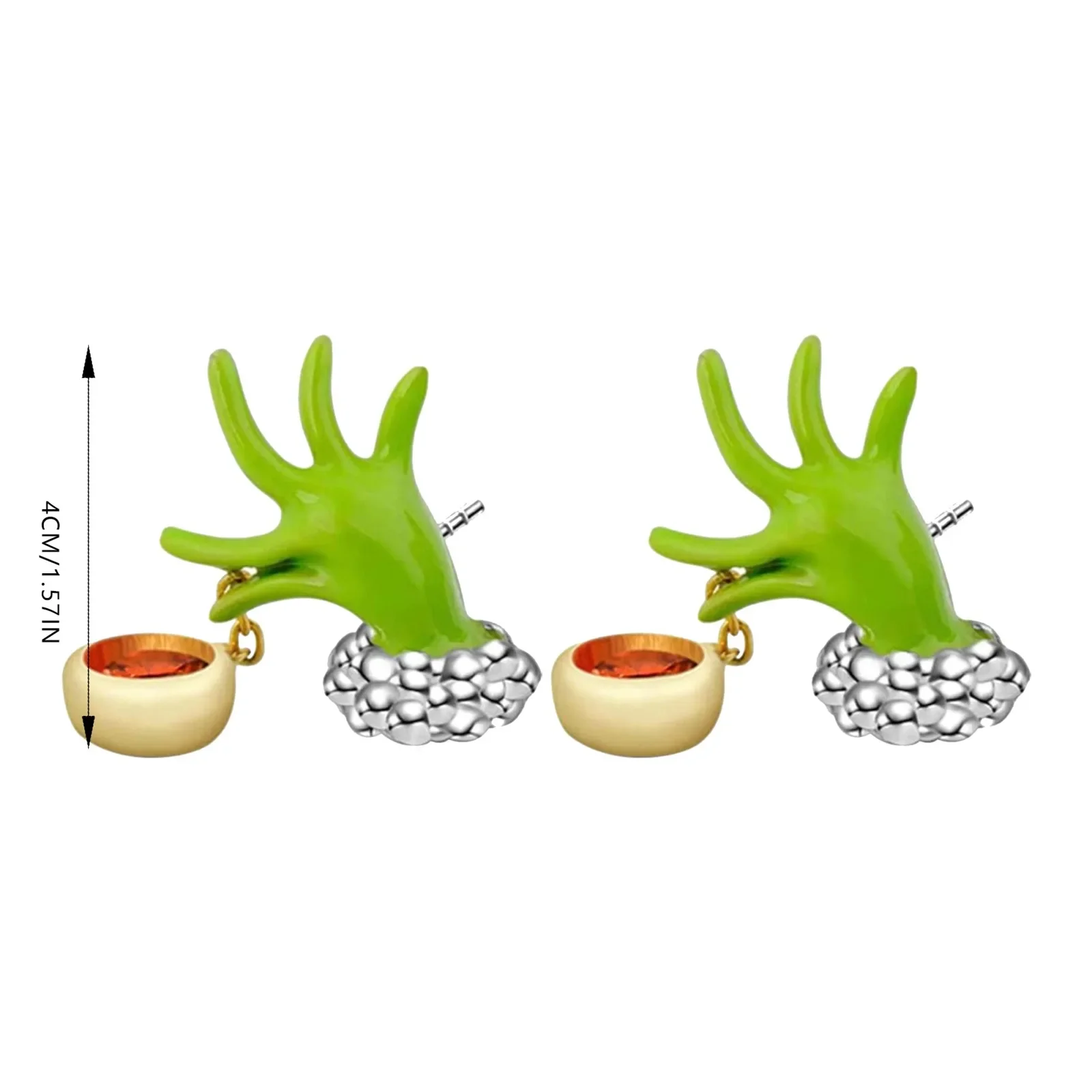 2024 Christmas Earrings Classic Cartoon Series Metal Acrylic Drop Earring for Woman Girl New Year Christmas Party Gift 2