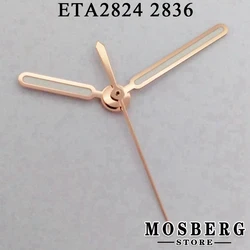 Silver Watch Hands with Green Luminous Finish (Rose Gold 2)