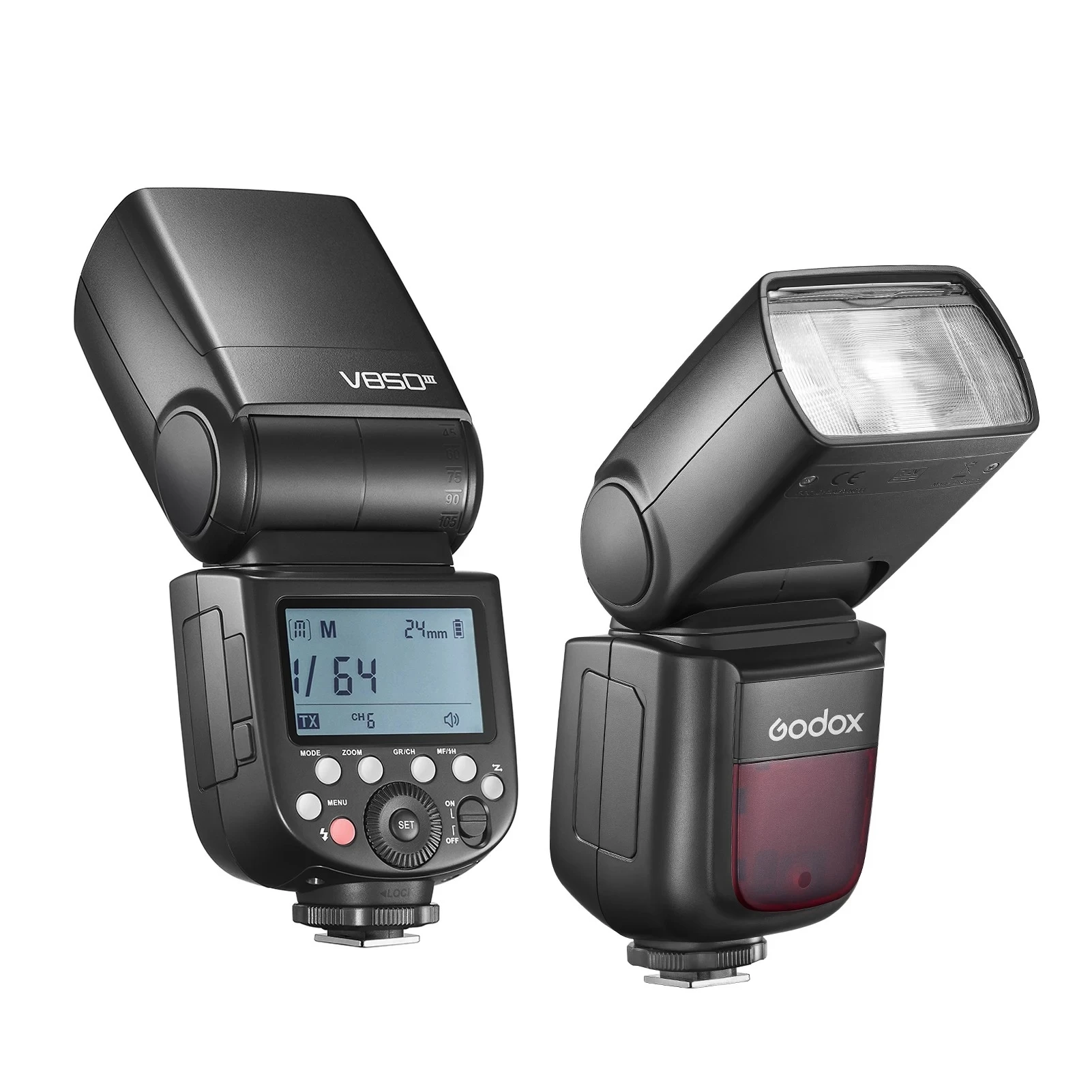 On Camera Flash Camera Flash Godox V850III Camera Flash On-camera Speedlight HSS GN60 with Battery Replacement for Canon Nikon Sony Panasonic DSLR Cameras