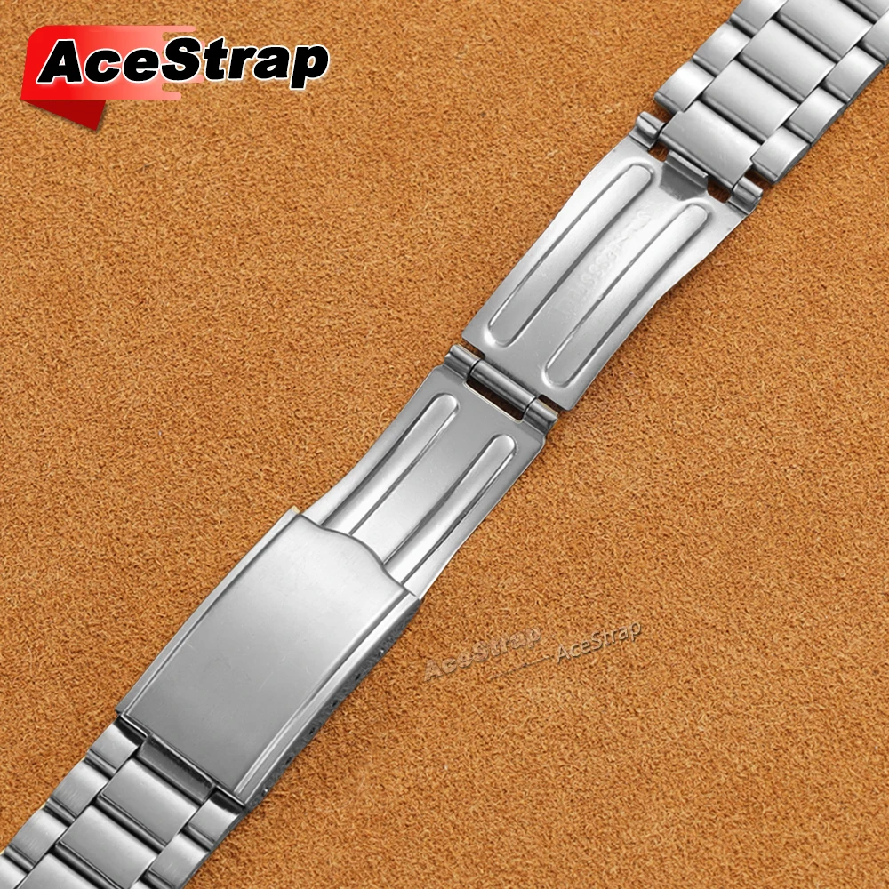 Elegant Silver Universal Steel Watch Band - Premium Metal Bracelet Replacement Wristband