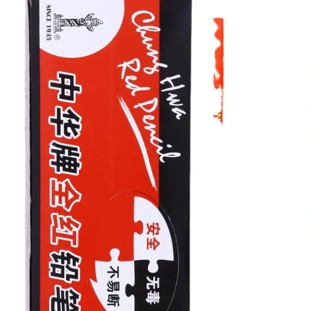 50 pezzi di matite rosse per controllo, set rosso e blu per falegnami, muratori, ingegneri, forniture per ufficio e scuola, matite di cancelleria. - immagine 4