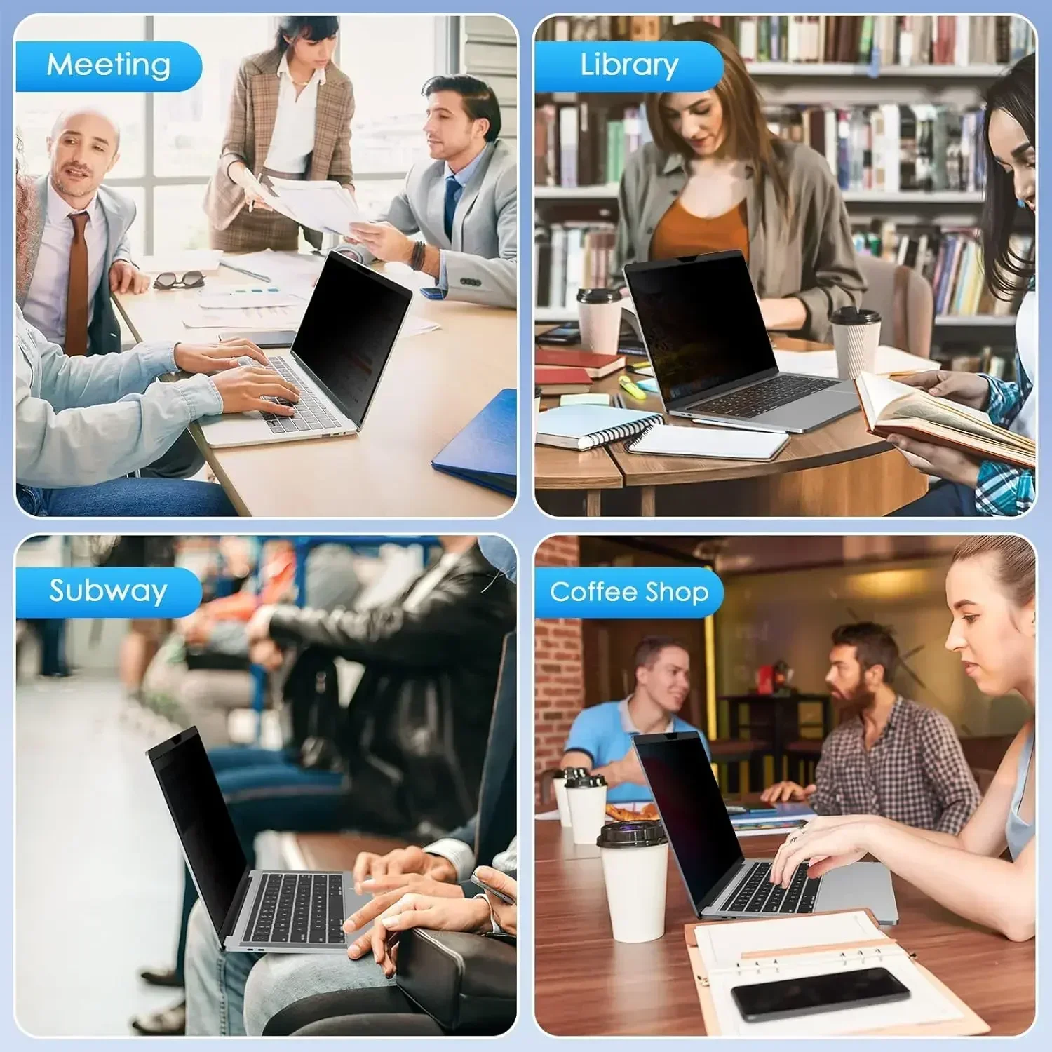 Magnetic Privacy Screen Filter, Compatible with MacBook Pro 13 ", -, M1, M2, MacBook Air, -, M1