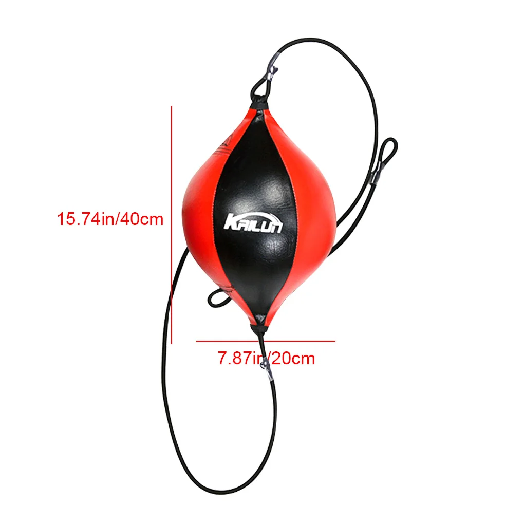 Quality PU Leather Boxing Punching Bag Pear Boxing Bag Inflatable Speed Double End Training Reflex Speed Balls