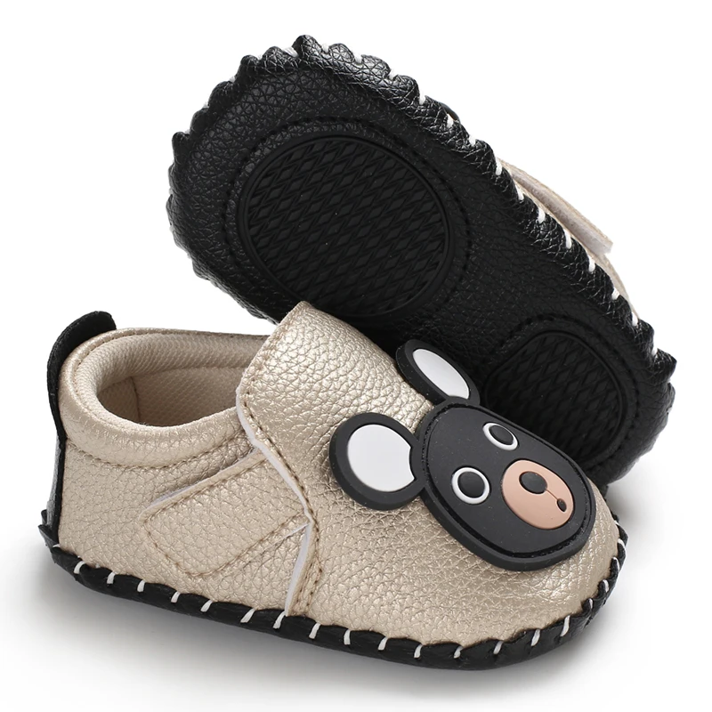 Baby Walking Shoes Golden Baby First Walkers Shoes Gold Princess Shoes Comfortable Soft Soled Non Slip Walking Shoes Pre-Walkers