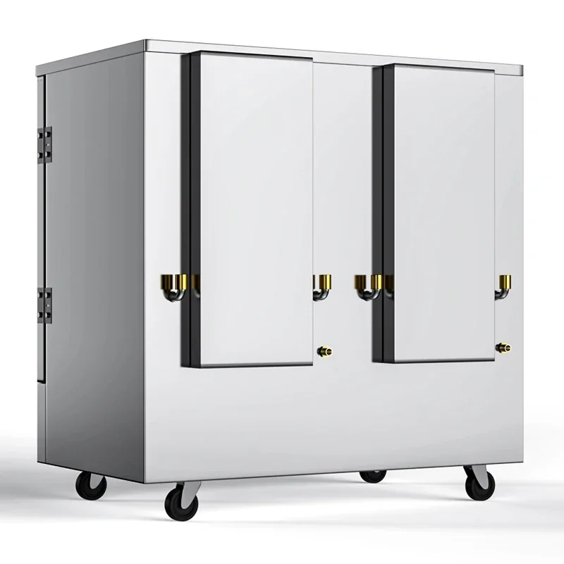 Double Door Chicken Heat Cabinet Gas Steam Cabinet Commercial Electric Bun Steamer Cabinet/Food Steam
