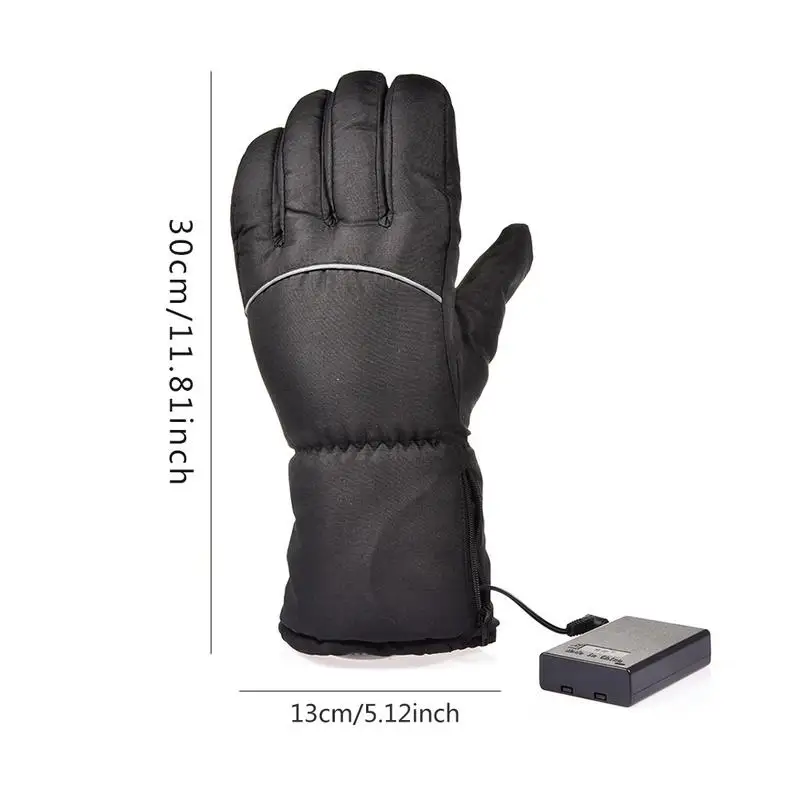 Motorcycle Heated Gloves Warm Waterproof Electric Gloves Black Heated  Gloves Battery Heated Gloves Fast Heating Winter Supplies - AliExpress