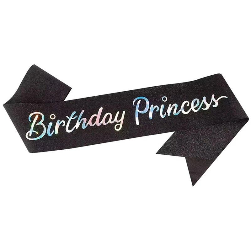Glittery večírek stuha narozeniny prineess blesk textové rameno řemen narozeniny tanec KTV kostým příslušenství narozeniny pás