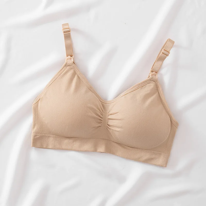 Hand-held Underwear-free Maternity Breast-sucking Breast-sucking Light And Thin Bra Without Ring Vest Bra