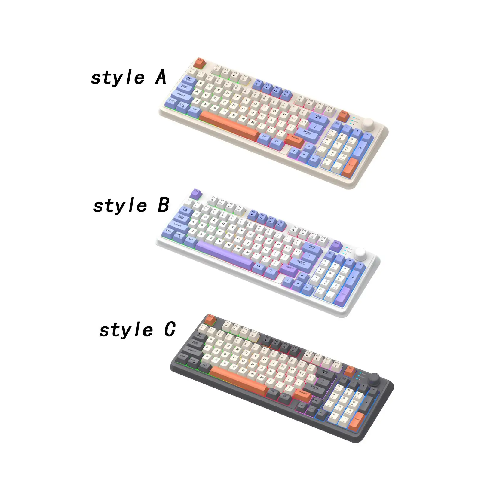 

Механическая игровая клавиатура, Подарочная игровая клавиатура, беспроводная клавиатура для компьютера с подсветкой, для ноутбука, домашней машинки для письма, для женщин и мужчин