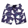 Men's Shorts Summer Shorts Casual Shorts Pocket Drawstring cute cat Breathable Soft Short Fashion Streetwear beach pants for boy 2