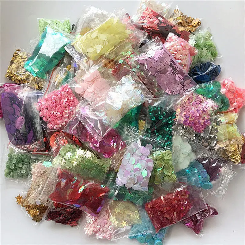 

Bulk Colored Sequins, Beads, DIY Hand Sewn Pieces, Children's Handmade Jewelry, Clothing Accessories
