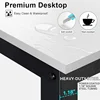55 "computer Desk with Shelves, 4 Level Game Table with Large Wooden Tabletop, Metal Legs, Ideal Storage for Study Work 6