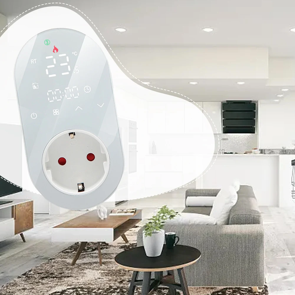 

Умная розетка для контроля температуры, с цифровым дисплеем и Wi-Fi