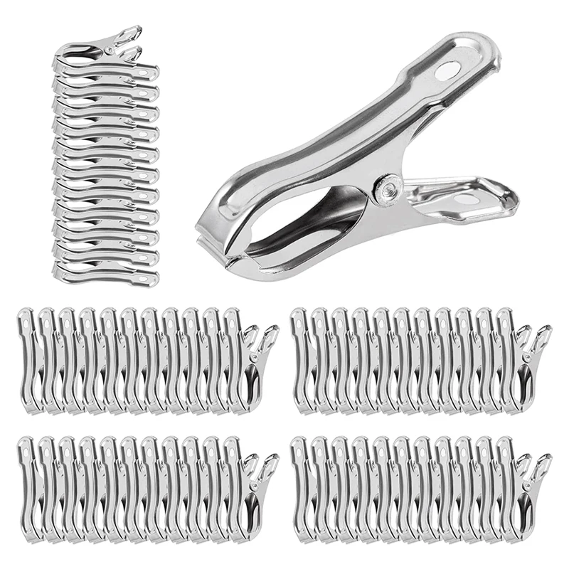60 PCS Garden Clips,Greenhouse Clamps Stainless Steel,Greenhuose Clips