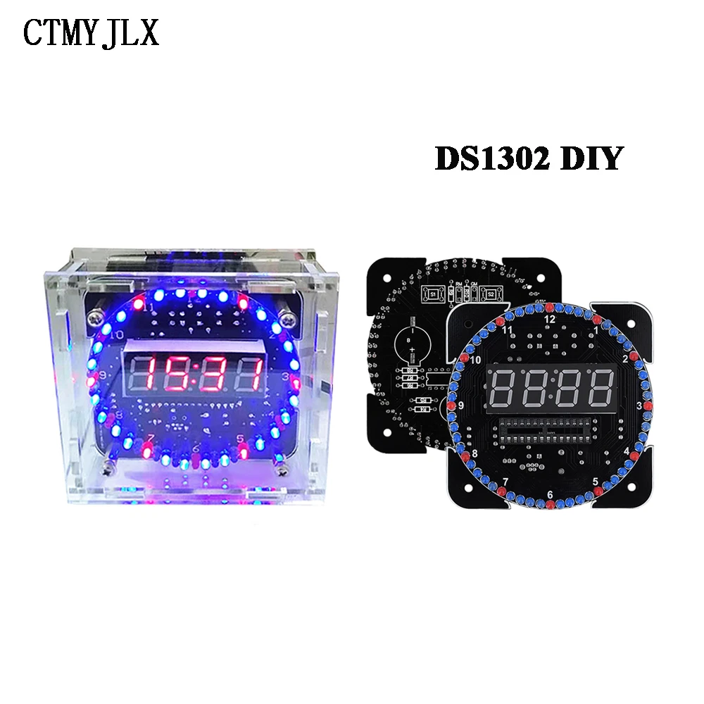 Kit Horloge Numérique DIY à Souder - Affichage Température, écran Couleur, Alimenté Par DS1302, Pour Amateurs électronique