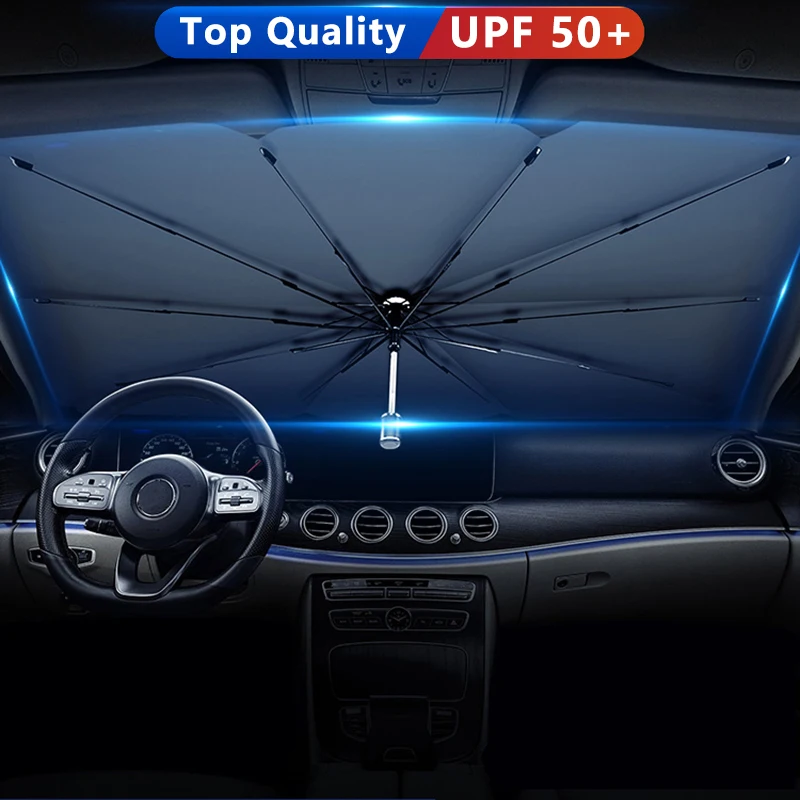 

Car Sunshade Umbrella Car Sun Shade Protector Parasol Summer Sun Interior Windshield Protection Accessories For Auto Shading