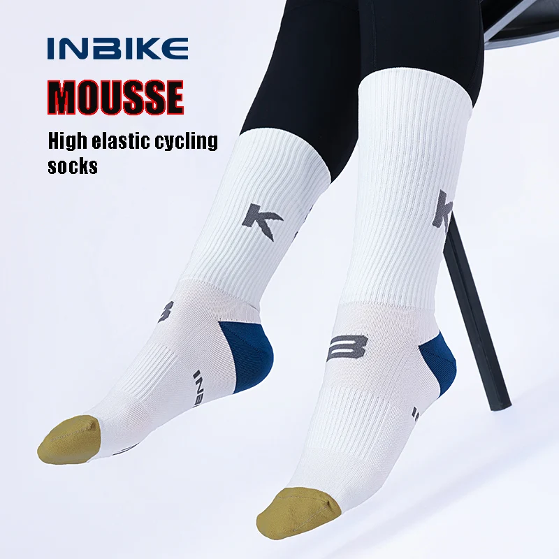 

Велосипедные высокой эластичности носки INBIKE Mousse для мужчин и женщин, всесезонные теплые и удобные велосипедные носки