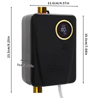Chauffe-eau électrique 304 acier inoxydable 3500W chauffe-eau instantané haute efficacité sûr et fiable IPX4 étanche 4