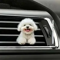 Hoodie Puppy Car Air Outlet Clip Decor Aromatherapy Sheets Solid Air Freshener 2D Flat Cartoon Auto Interior Ornaments - Image 6