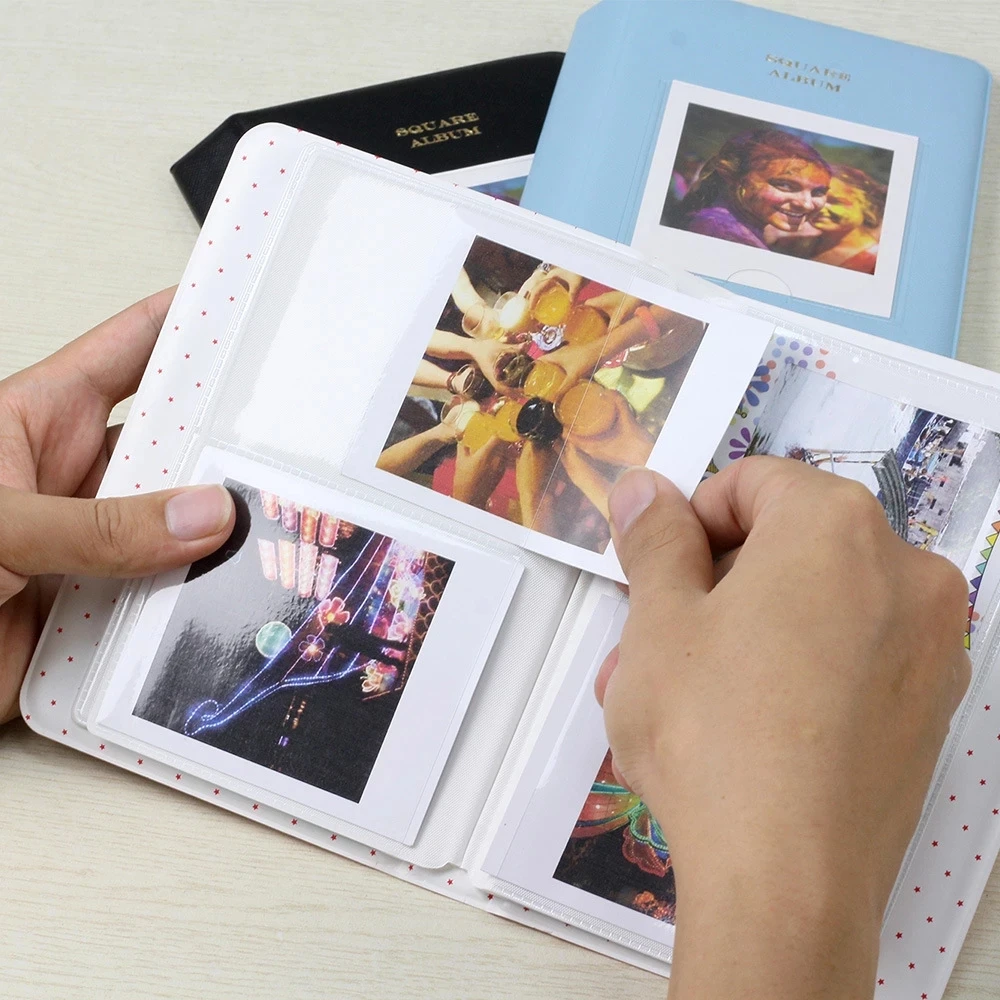 4 inc Square Photo Album Color Book / Wall Album /Stickers For Film Paper of Fujifilm Instax SQ1 SQ10 Camera &amp SP-3 Printer