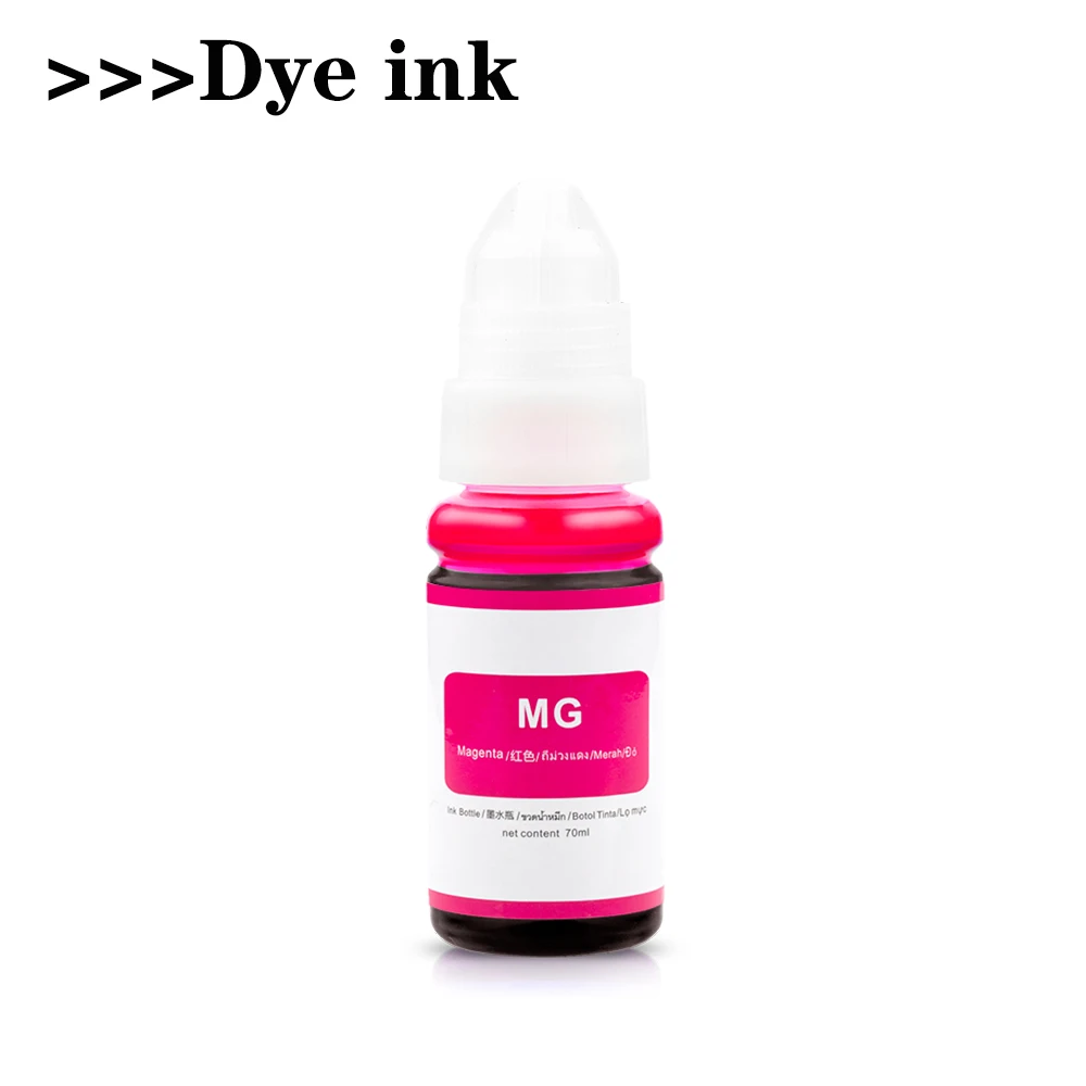 Refill Dye Ink for Canon GI-490 GI-790 GI-890 Pixma G1000 G1100 G1400 G2400 G3400 G2000 G3000 Printer Cartridge