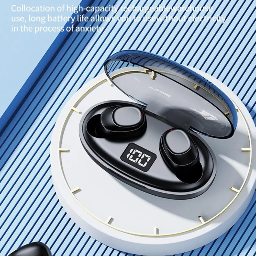 Wireless Earphones Immersive Audio Experience Earpieces Fast Charging Wireless In-ear Headset with for Bluetooth-compatible