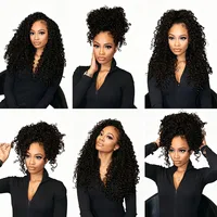 Perruque sans colle 360 Full Lace à densité 250 avec sangle invisible, perruque frontale à cordon invisible, perruque en cheveux humains bouclés birmans avec dentelle frontale 5