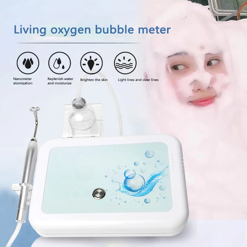 

New Magic Oxygen Bubble Beauty Instrument Cleansing Facial Mites Skin Whitening Rejuvenation Management Salon Homeuse Device