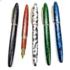Kaigelu 222 fountain pen pure copper rod rotating cap titanium-plated nib with rotating ink absorber school office gift pens 2