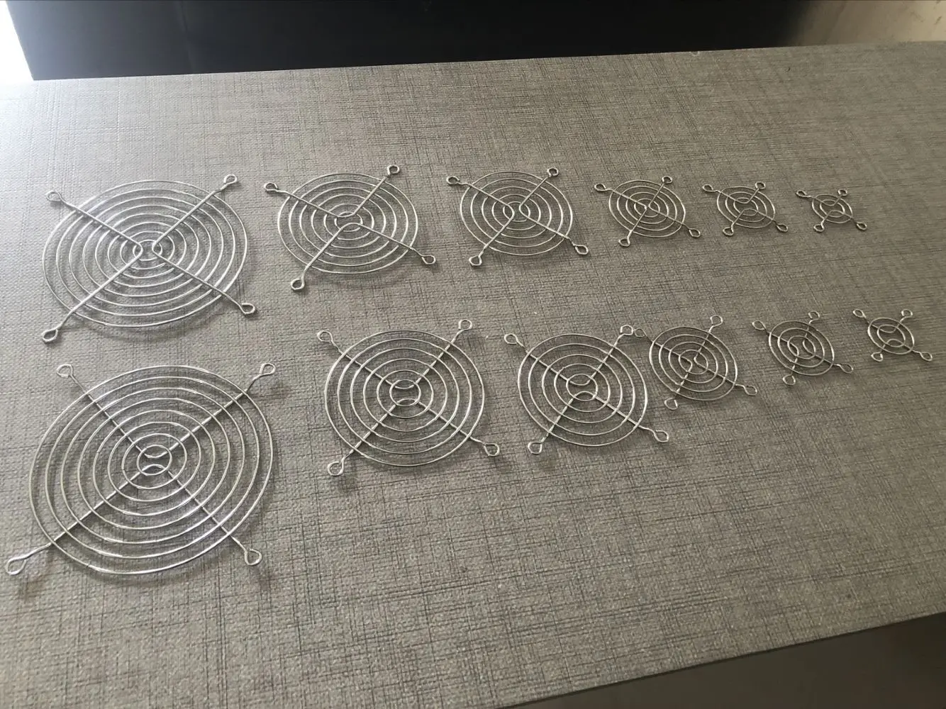 Silvery Metal Wire Finger Guard 40mm 50mm 60mm For CPU Fan DC Fan Grill Guard Protector Nickel Plated Metal Mesh 2PC cpu fan grill guard