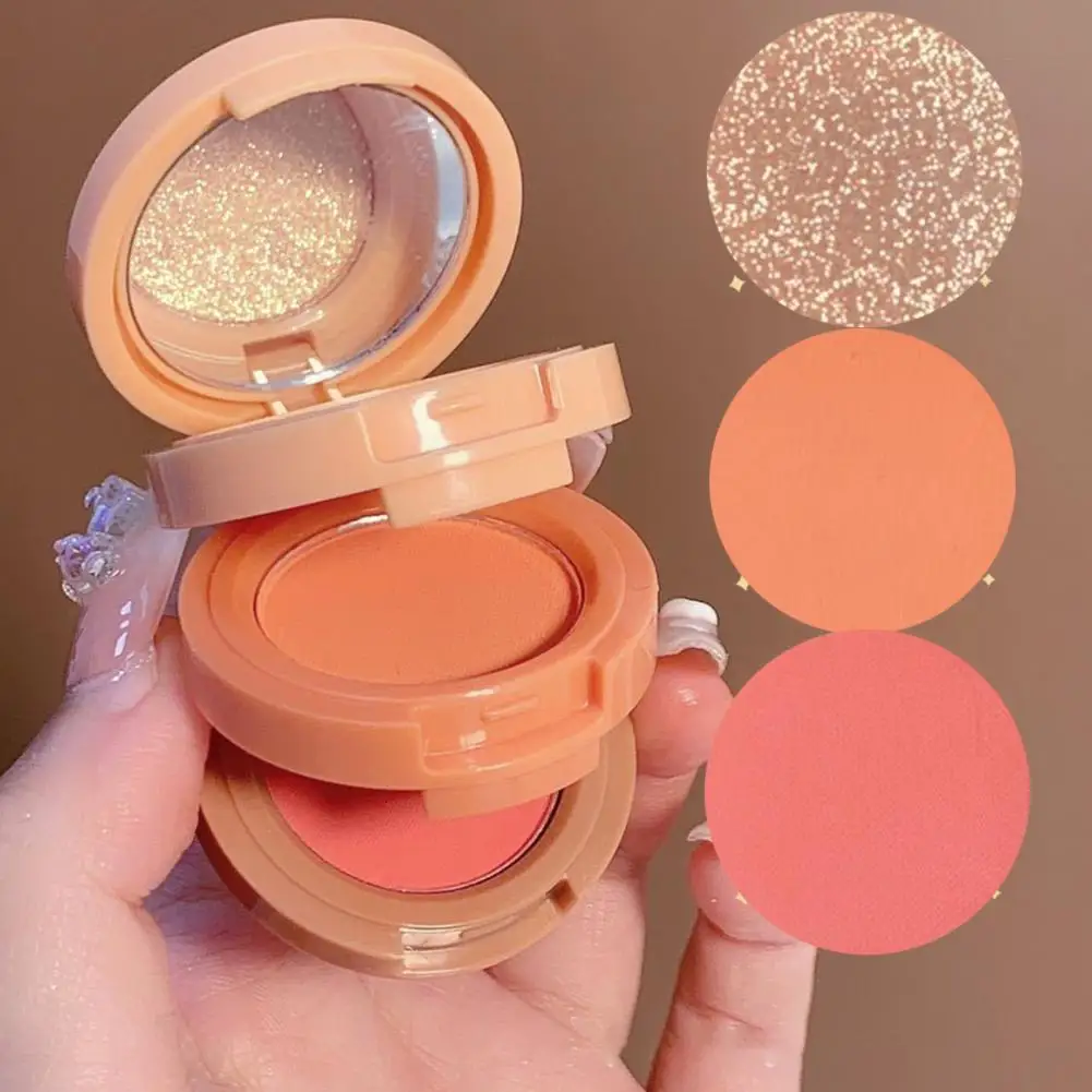 3-in-1 Makeup Palette Pearl Powder Blusher Shining Eye Shadow Multi Functional Facial Makeup Palette Waterproof Female Cosmetics makeup palette