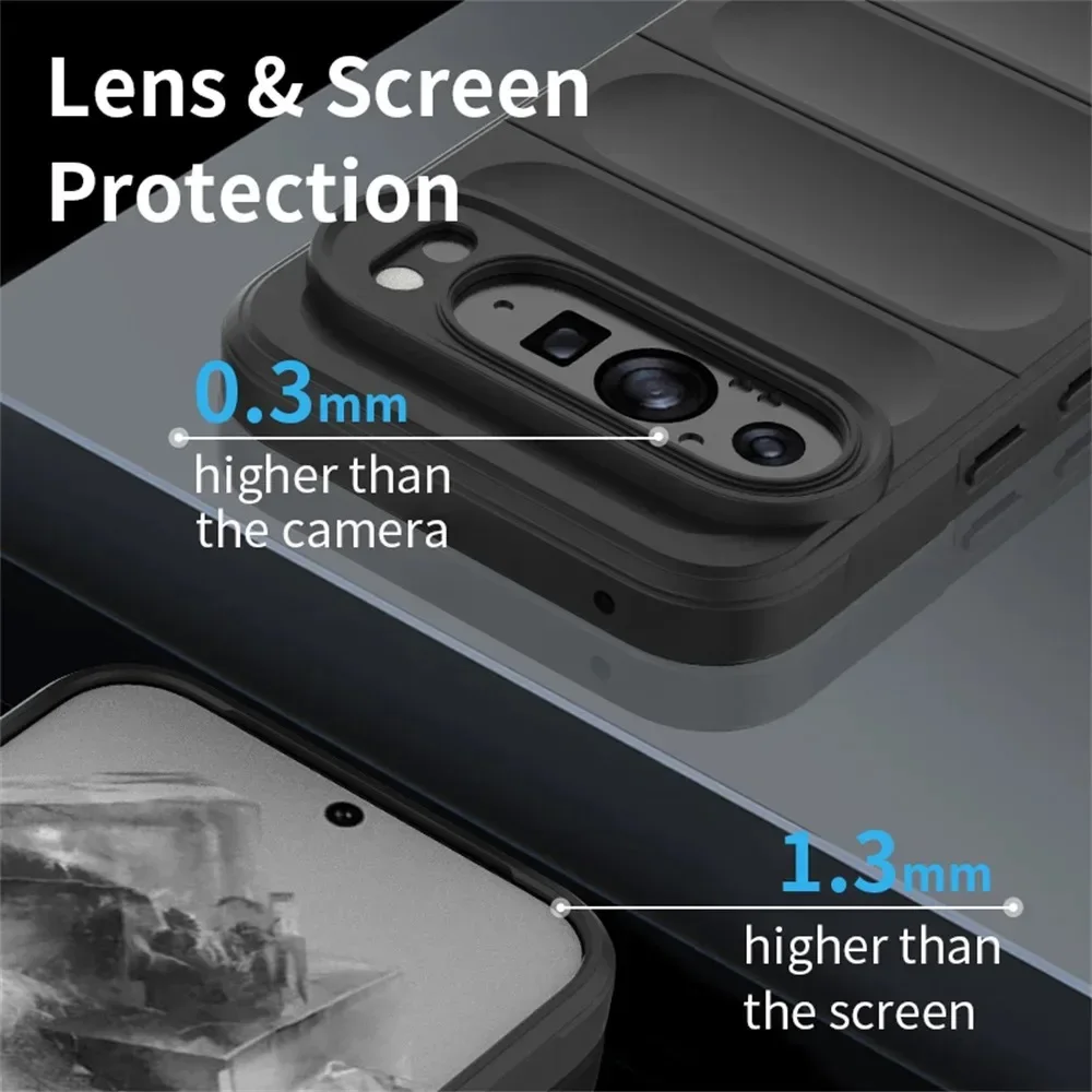 Vibrant Silicone Matte Shockproof Case - Skin Feel Airbag Protection Cover