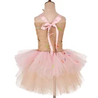 Robe Tutu arc-en-ciel pour filles, crème glacée douce, thème bonbon, fête d'anniversaire, carnaval, Costume pour enfants, tenues de mariage 5