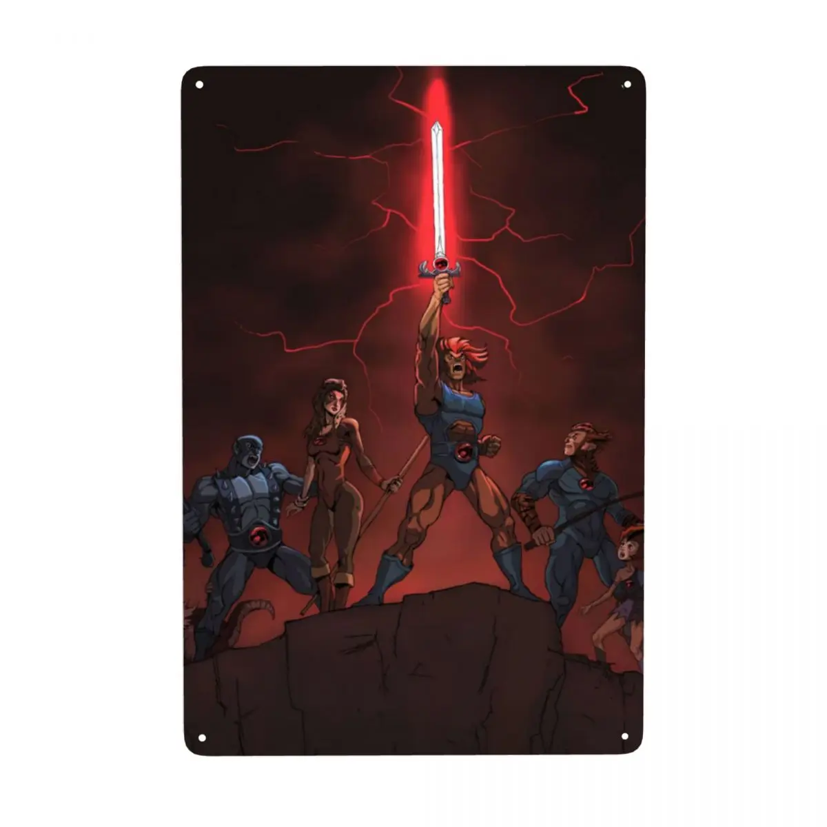 Vintage Thundercats Metal Sign Personalizzato Cartoon Tv Movie Targa Di Latta Pub Wall Decor Decorazioni Art