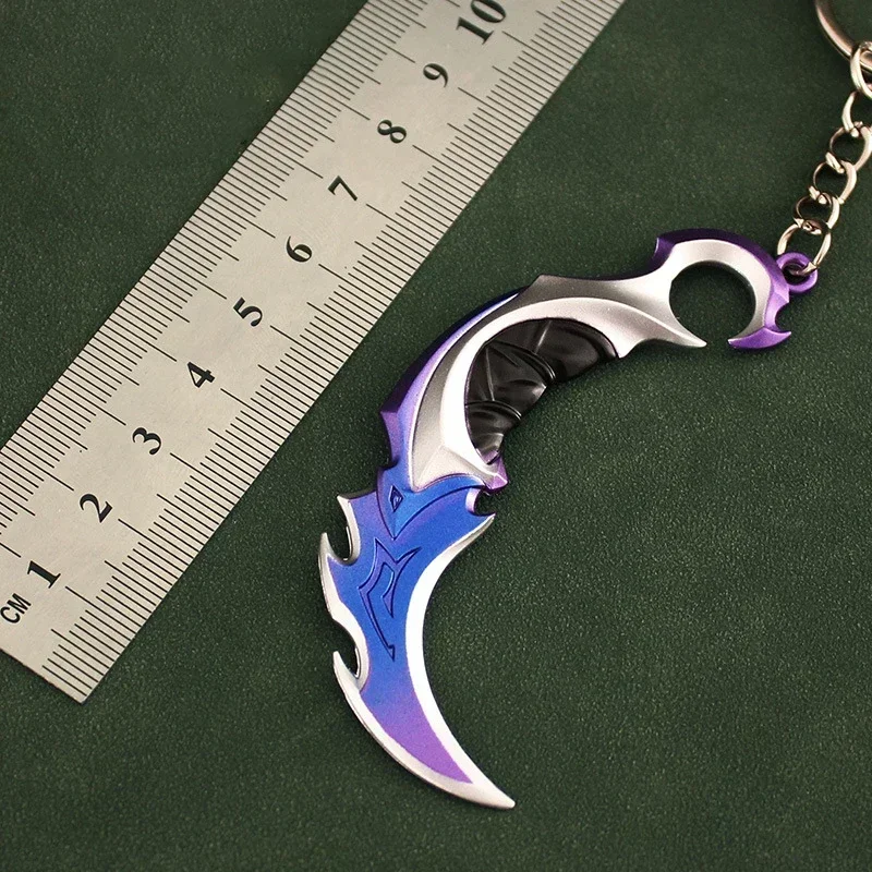 thumbnail image 1 of Llavero con arma Valorant Reaver Karambit Vandal Prime Champions Skins Espada samurái Navaja de bolsillo Modelo de arma Regalos Juguetes para niños, 1 of 5