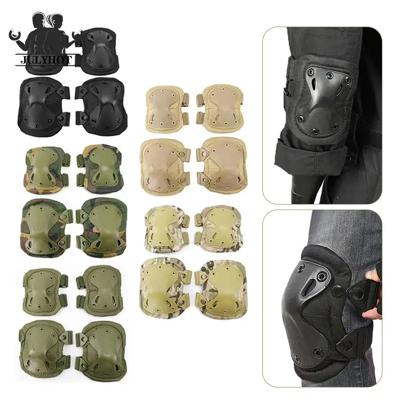 

Спортивные наколенники для взрослых, Защитные Налокотники для скейта, самоката, набор наколенников с электрической бутылкой для мотоцикла, военные тактические наколенники