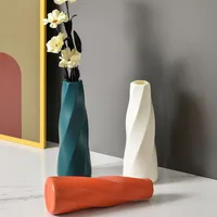 Simple Vase Decoration Living Room Flower Arrangement Vase Dining Table Light Luxury Style Vase Home Dried Flower Storage Bottle 1