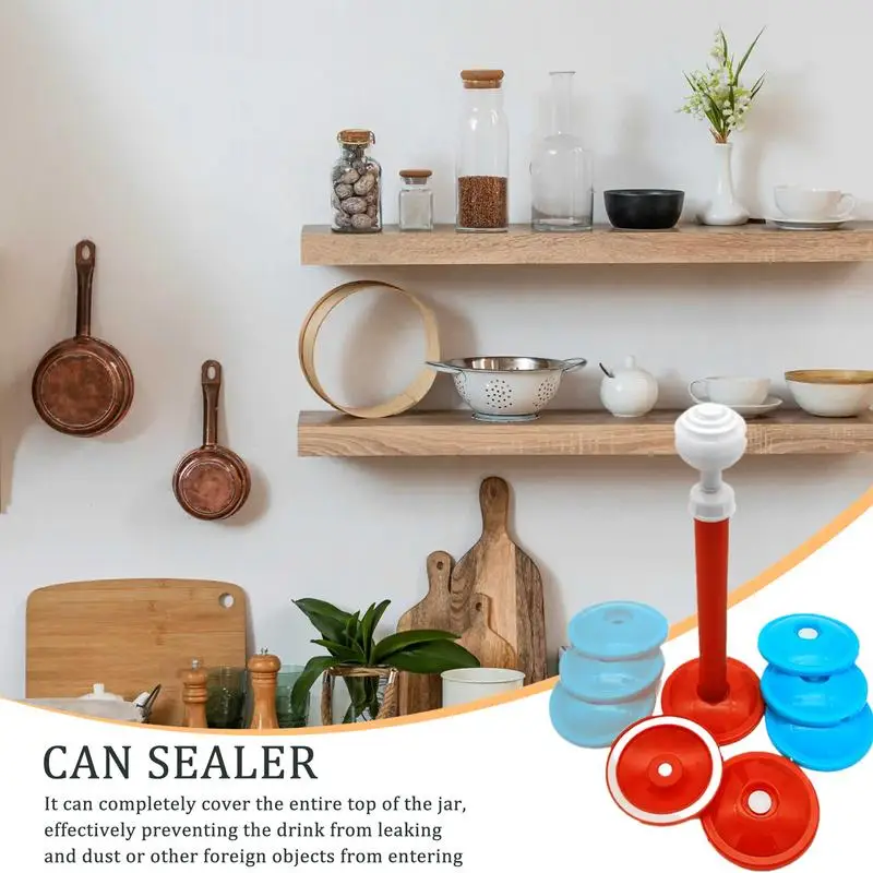 Vacuum Sealer Jar Lids Attachment Kit Manual Portable Food Cover Fresh Keeping Cover Preservation Cover