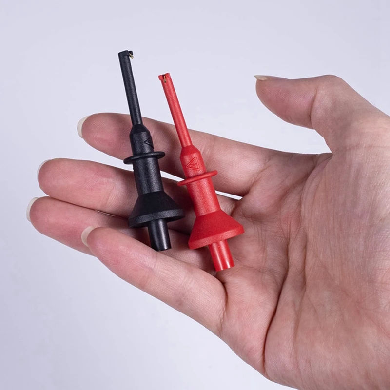 Test Hooks Clips Universal Digital Multimeter Test Hook Straight Probe Extension Hook Needle 2Mm