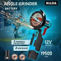 HILDA 12v Mini meuleuse d'angle outil de meulage Rechargeable polissage rectifieuse pour couper diamant outils électriques sans fil 3