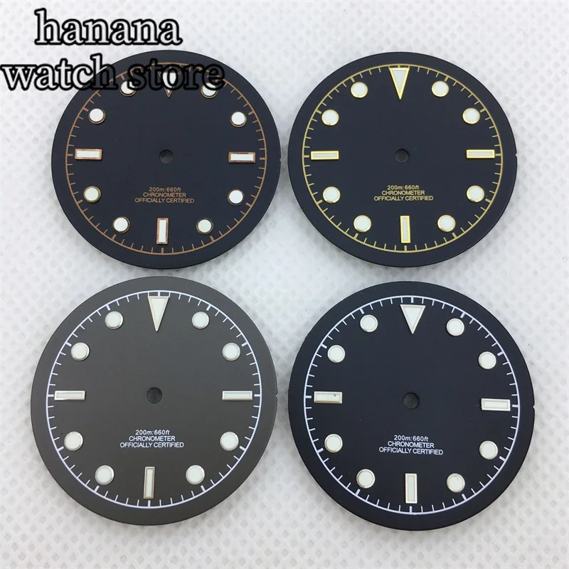 33.5Mm No Date Wwindow Dial Black Grey Gold Rose Gold Luminous Fit Nh34 Nh35 Nh36 Eta2824 2836 Pt5000 Dg Miyota Series Movement