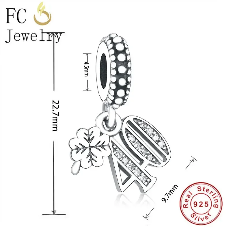 FC Jewelry Fit Original Pan Charms Bracelet 925 Silver 13th 18th 21th 50th 60th 70th Bead Making Women Birthday Berloque 2020 5